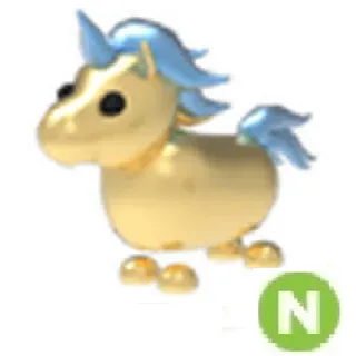 golden unicorn neon