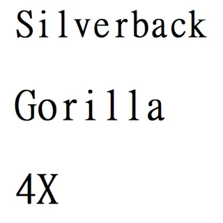 Silverback Gorilla 4X