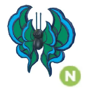 Seafoam butterfly neon
