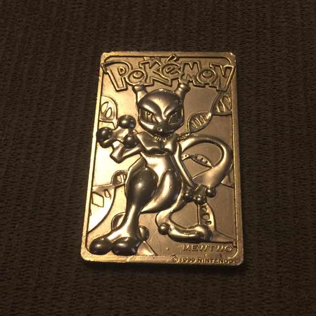 Collectible Gold Plated Mew Two Pokemon Card
