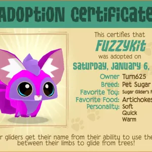 Animal Jam Sugar Glider