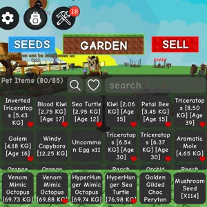 Grow A Garden inventory