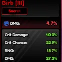  Good Birb Familiar Total Stat 105%+ | 108.9%