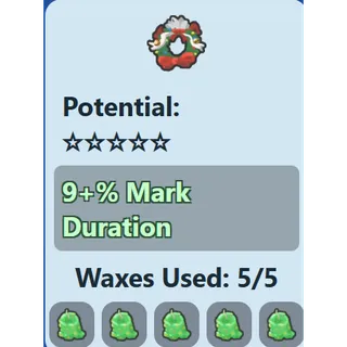 Festive Wreath / 9% Mark Duration