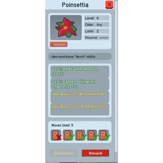 Poinsettia ( full wax 13 rp + 1 bgp)
