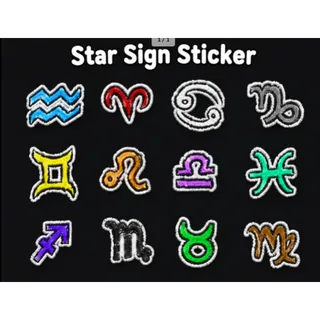  Random Star Sign Sticker