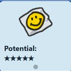  Smiley Sticker / 5 Pot