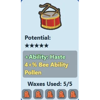 Toy Drum / 4% BAP / 5 Potential