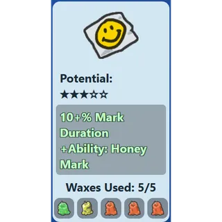  10% Mark Duration / Honey Mark | Smiley Sticker