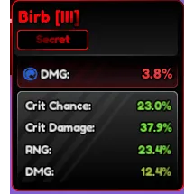 Good Birb Total Stat 95%+