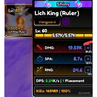 Shiny Lich King Full Godly  | Shiny Ainz Full Godly