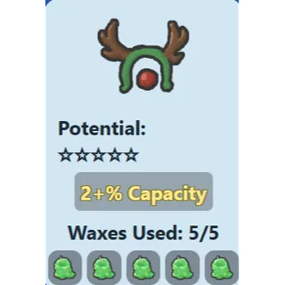Reindeer Antlers / 2% Capacity