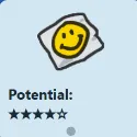  Smiley Sticker / 4 Pot