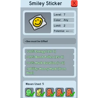 13% Mark Duration/Honey Mark| Smiley