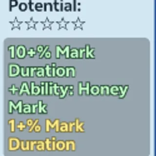 10% Mark Duration + 1 Mark Duration / Honey Mark | Smiley Sticker