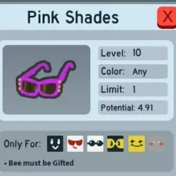  Pink Shades | 4.91 Potential | 5 Potential | Max Waxed | BSS | Bee Swarm Simulator