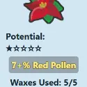 Poinsettia / 7% Rp / 7% Red Pollen