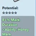  8% Mark Duration / Honey Mark | Smiley Sticker