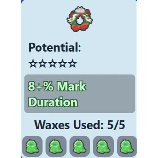 Festive Wreath / 8% Mark Duration