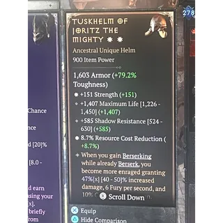 Tuskhelm of the jortiz the mighty 2ga