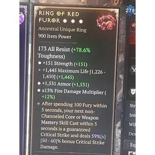 Ring of the furor 3GA