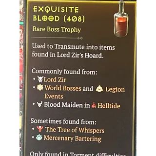 Exquisite blood x300