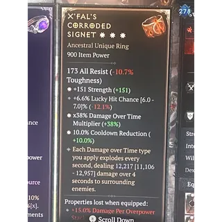 X’fals corroded signet 3GA