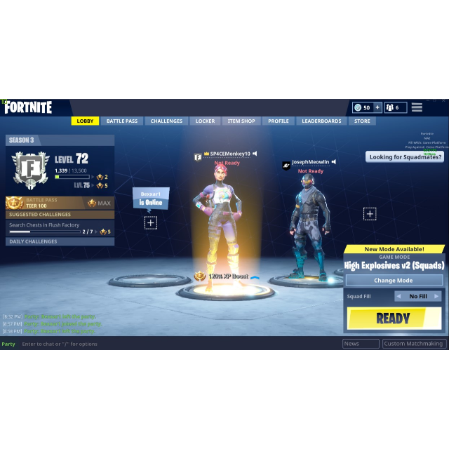 fortnite account - how to activate xp boost fortnite