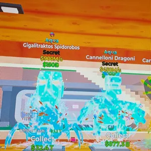 aqua spider and dragon