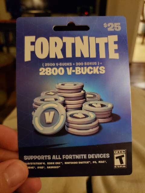 V Bucks Card 25