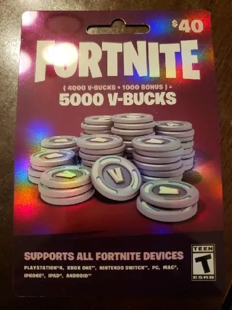 Code Nintendo Eshop Card V Bucks Code 5000 Vbucks INSTANT Fortnite