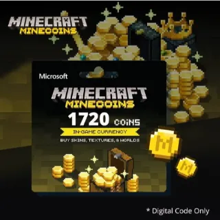 Minecraft Minecoin Pack: 1720 Coins