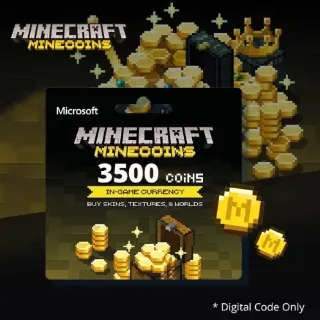 Minecraft Minecoin Pack: 3500 Coins
