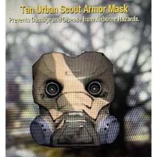Tan urban scout mask 