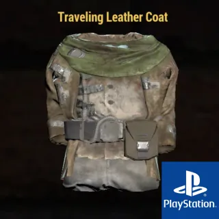 Traveling leather coat 