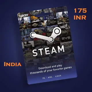 175 INR STEAM WALLET GIFT CODE