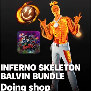 Fortnite gift Inferno Skeleton Balvin Bundle