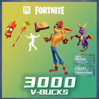 Fortnite gift V-BUCKS | 3000 for Crash Bandicoot & Spyro the Dragon Bundle