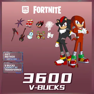 Fortnite gift Shadow the Hedgehog & Knuckles the Echidna Bundle