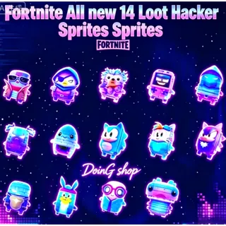 Fortnite All new 14 Loot Hacker Sprites   