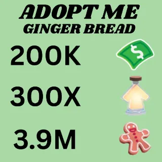 BUCKS & AGE UP POTIONS AND GINGER BREAD - ADOPT ME 