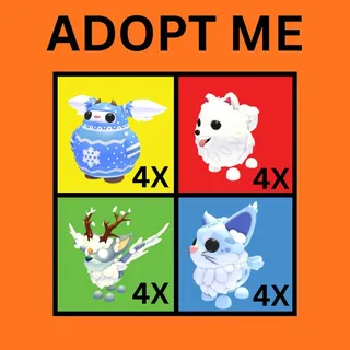 COZY MISTLETROLL 4X - SAMOYED 4X - CHRISTMAS SPIRIT 4X - MAINE COON 4X - ADOPT ME 