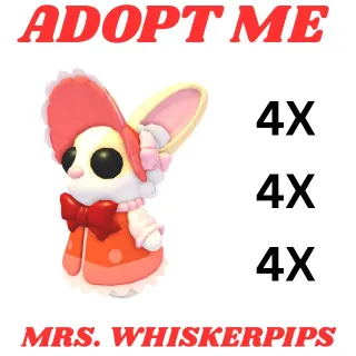 4X MRS. WHISKERPIPS