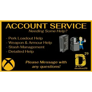 [XBOX] ACCOUNT SERVICE