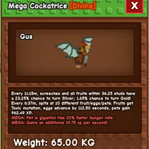 MEGA COCKATRICE (65KG)