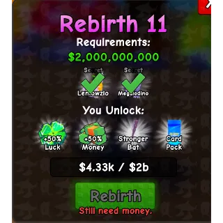 REBIRTH 11 PLANTS VS BRAINROTS 
