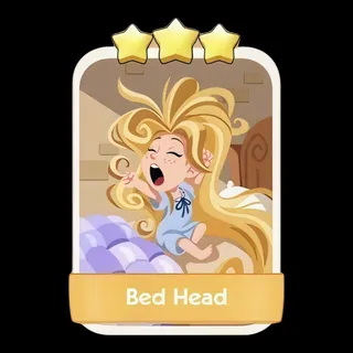Bed Head 3⭐ Monopoly Go Sticker