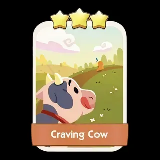 Craving Cow 3⭐ Monopoly Go Sticker