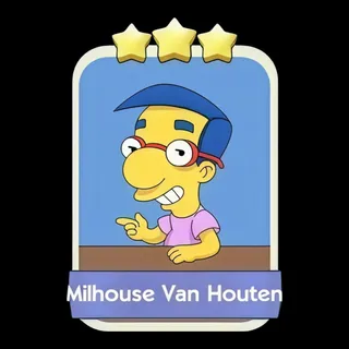 Milhouse Van Houten 3⭐ Monopoly Go Sticker