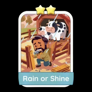 Rain or Shine 2⭐ Monopoly Go Sticker